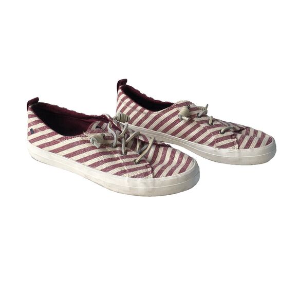 SPERRY Women’s Crest Vibe Slip On Shoes Red/White Stripes Size 11 - Picture 7 of 11